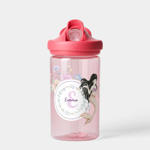 Bouteille D'eau Monogramme de sirènes lunaires