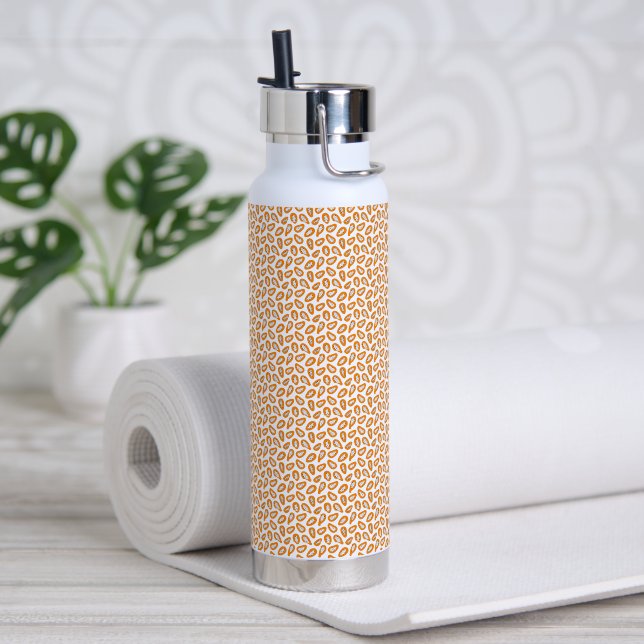 Bouteille D'eau Monogramme Elegant Motif Papaya (Yoga)