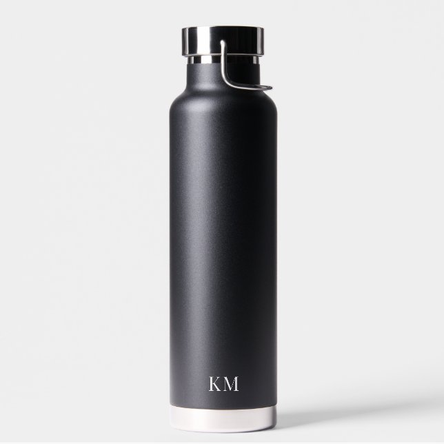 Bouteille D'eau Monogramme noir (Gauche)