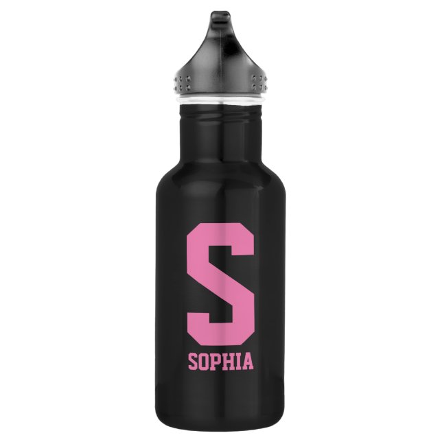 Bouteille d'eau monogramme personnalisée | Cadeau  (Droite)