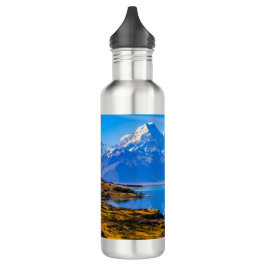 Bouteille D'eau Mont Cook surplombant le lac Pukaki, NZ