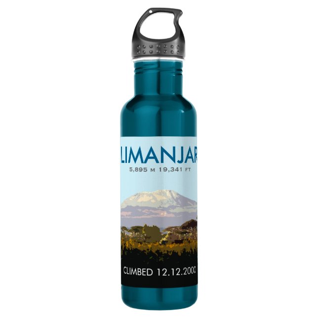 Bouteille D'eau Montée de Mt Kilimanjaro de coutume commémorative (Devant)