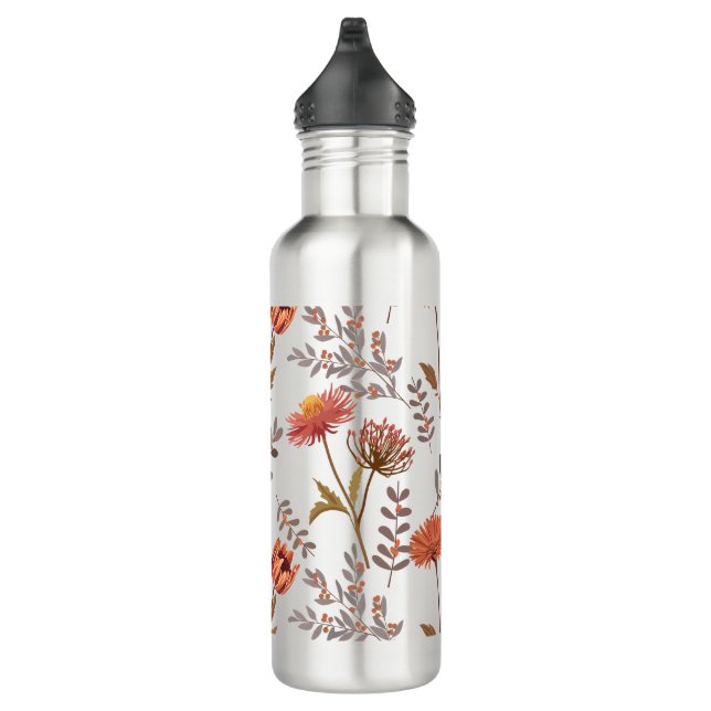 Bouteille D'eau Mosaïque des fleurs d'automne (Droite)