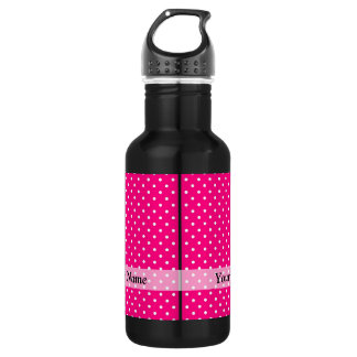 Bouteille D'eau Motif à pois rose