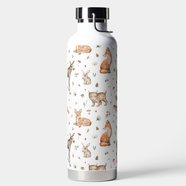 Bouteille D'eau Motif animal de bois mou (Droite)
