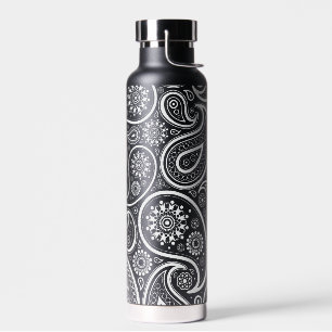 Bouteille D'eau Motif blanc vintage paisley