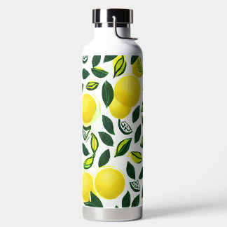 Bouteille d'eau Motif citron aquarelle