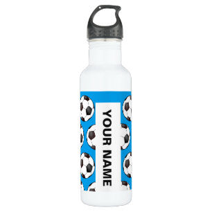 Bouteille D'eau Motif de ballon de football avec le nom