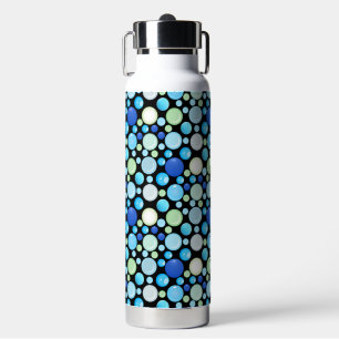 Bouteille D'eau motif de boules 3D.01.b Black BG
