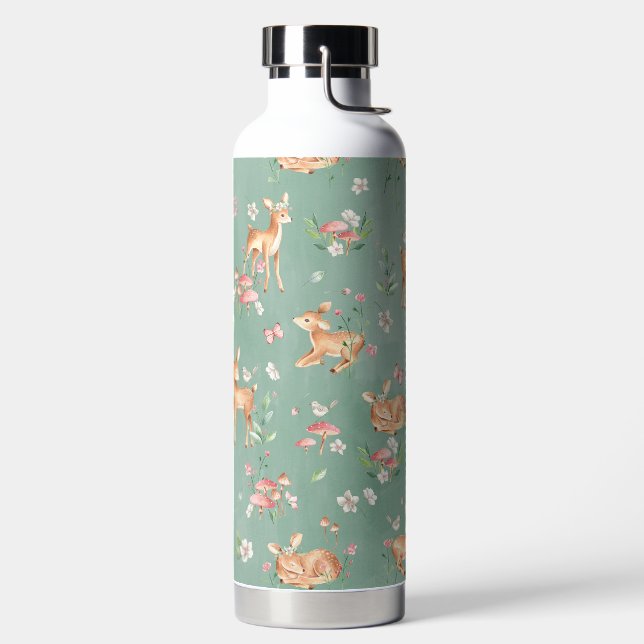 Bouteille D'eau Motif de cerfs à l'aquarelle (Droite)