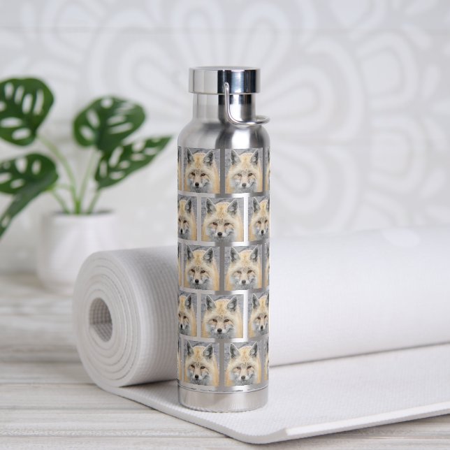 Bouteille D'eau Motif de face Red Fox (Yoga)