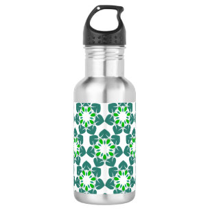 Bouteille D'eau Motif de feuille, motif de feuilles, feuilles vert