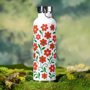 Bouteille D'eau Motif de fleurs