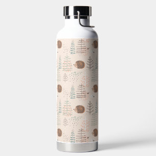 Bouteille D'eau Motif de hérisson de bois mignon