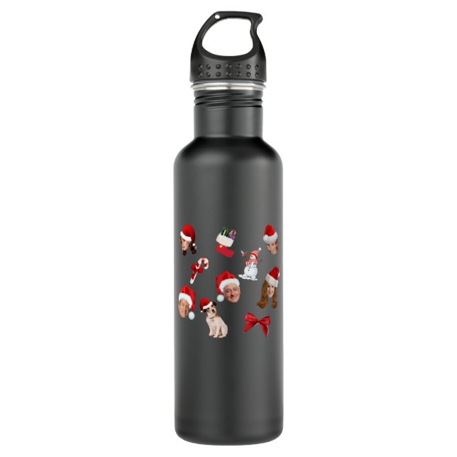 Bouteille D'eau motif de noël frasier (Devant)