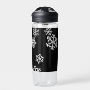 Bouteille D'eau Motif de Noël minimaliste monochrome