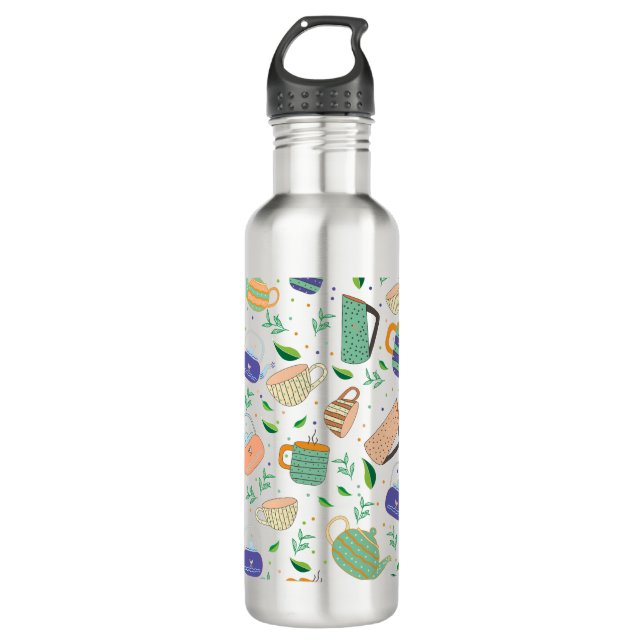 Bouteille D'eau motif de thé (Devant)