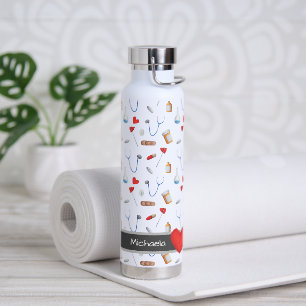 Bouteille D'eau Motif d'équipement de clinique de médecine personn