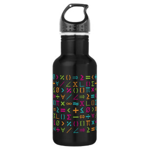 Bouteille D'eau Motif des signes et symboles mathématiques modern