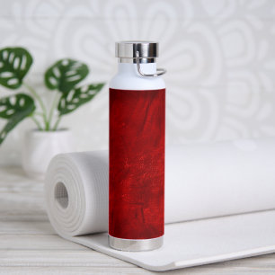 Bouteille D'eau Motif en cuir rouge