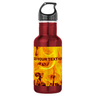 Bouteille D'eau Motif Feu Et Flames