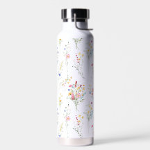 Motif floral aquarelle de fleurs sauvages