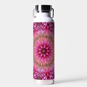 Bouteille D'eau Motif géométrique à fleurs rose Mandala-67545