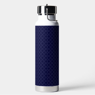 Bouteille D'eau Motif géométrique islamique bleu foncé