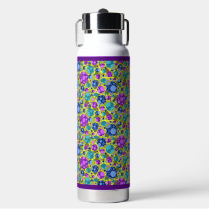 Bouteille D'eau Motif pois en bleu rose Turquoise -
