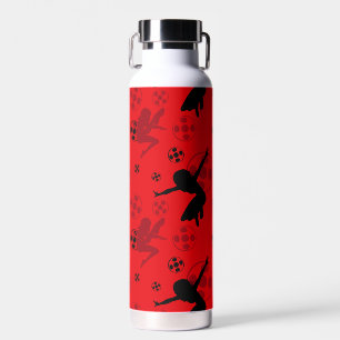 Bouteille D'eau Motif rouge de la silhouette de Ladybug