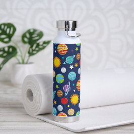 Bouteille D'eau Motif spatial, Planètes, Étoiles, Cosmos, Galaxie