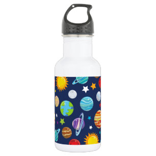 Bouteille D'eau Motif spatial, Planètes, Étoiles, Cosmos, Galaxie
