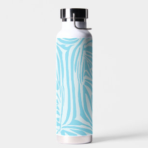 Bouteille D'eau Motif Zèbre Bleu