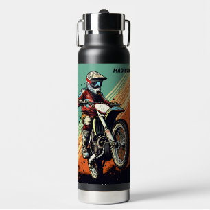 Bouteille D'eau Motocross de nom personnalisé