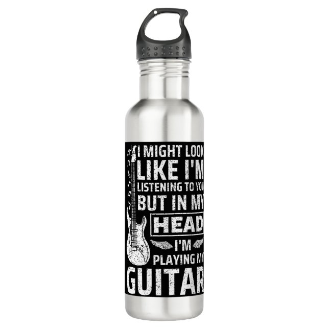 Bouteille D'eau Musique guitare (Devant)