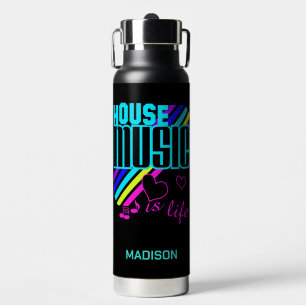 Bouteille D'eau Musique House de nom personnalisé