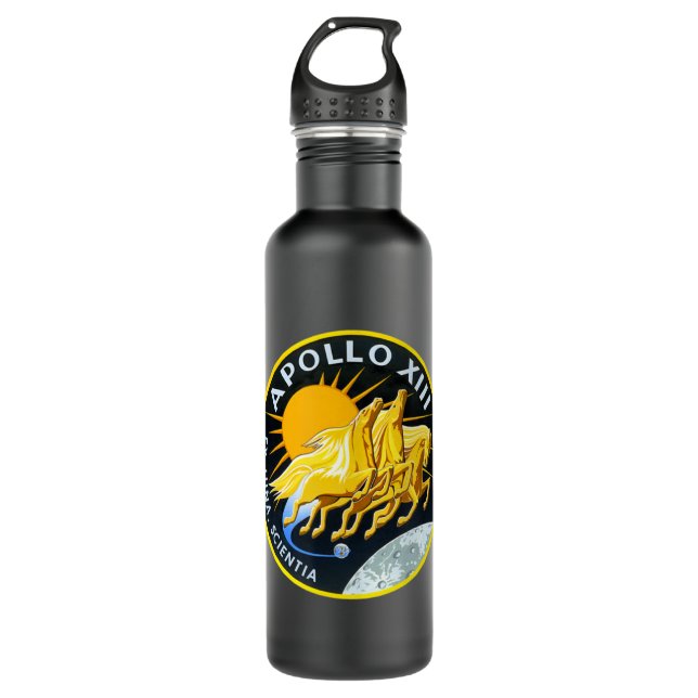 Bouteille D'eau Nasa Apollo 13 Le 50E Anniversaire D'Apollo.png (Devant)
