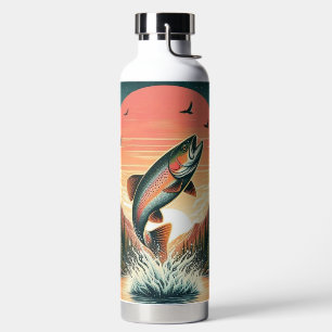 Bouteille D'eau Nature extérieure de la truite
