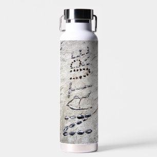 Bouteille D'eau Nature Graphique Sable Art Shells Twigs Rocks