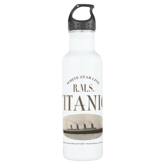 Bouteille D'eau Navire fantôme Titanic Séphia/Bouteille d'eau blan (Devant)