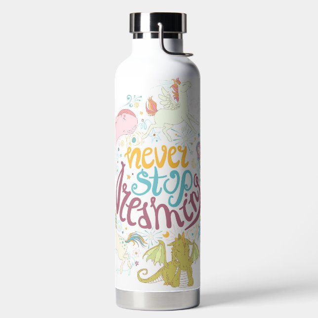 Bouteille D'eau Ne jamais cesser de rêver (Droite)
