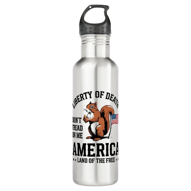 Bouteille D'eau Ne me trompez pas Squirrel Liberty Justice (Devant)