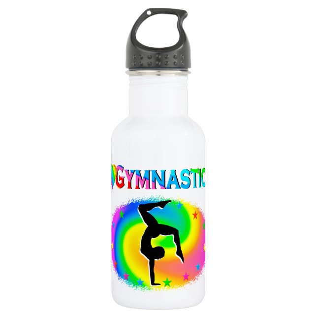 BOUTEILLE D'EAU NÉ POUR ÊTRE UN CHAMPION DE GYMNAST (Devant)