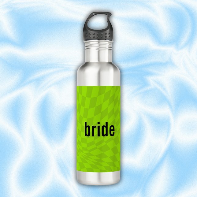 Bouteille D'eau Neon Slime Green Summer Bachelorette Bridesmaid (Créateur téléchargé)