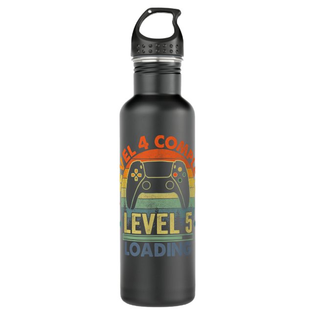 Bouteille D'eau Niveau 4 Complet 4 Anniversaire Cadeau 4e Mariage  (Devant)