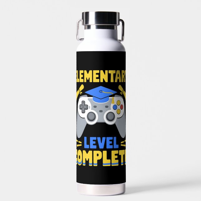 Bouteille D'eau Niveau élémentaire Complet Jeu Gamer Graduation (Avant)