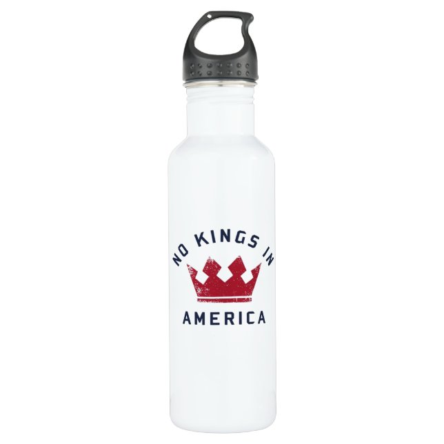 Bouteille D'eau No Kings In America Anti Fascism USA Classic (Devant)