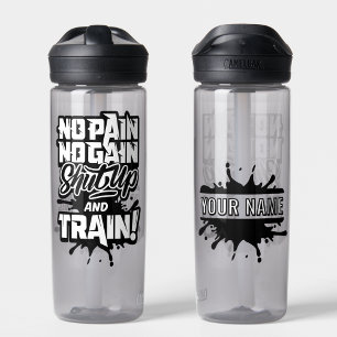 Bouteille D'eau No Pain No Gain Personnalisé Gym Motivation