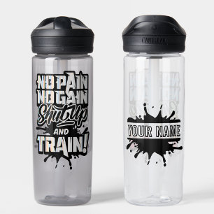 Bouteille D'eau No Pain No Gain Personnalisé Gym Motivation