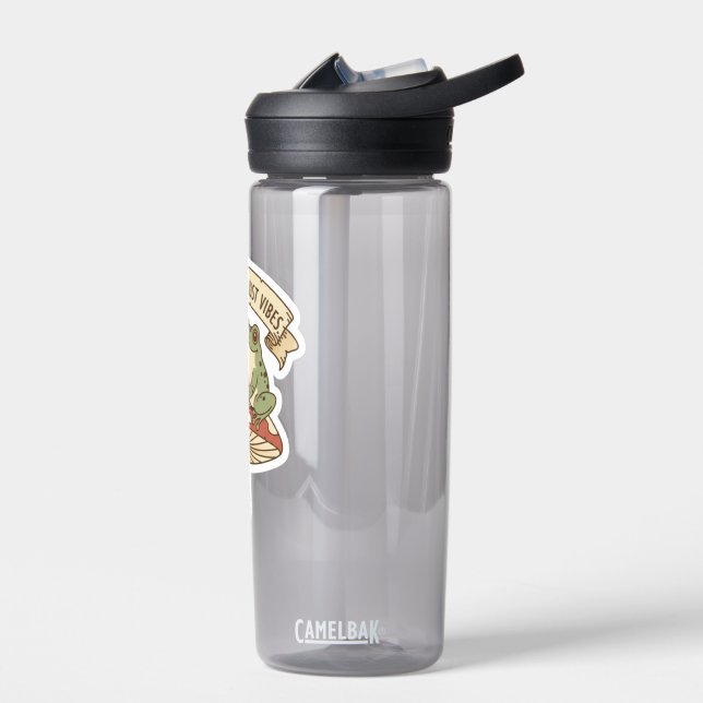 Bouteille D'eau No Romance, Just Vibes | Cute Frog Mushroom core (Gauche)